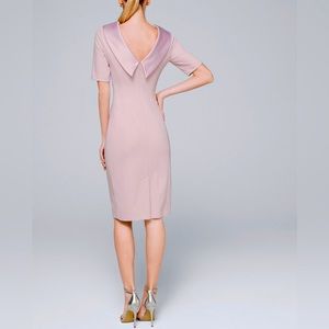 BRAND NEW White House Black Market Satin Collar Sheath Dress Size 00